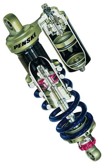 Penske racing shock cutaway